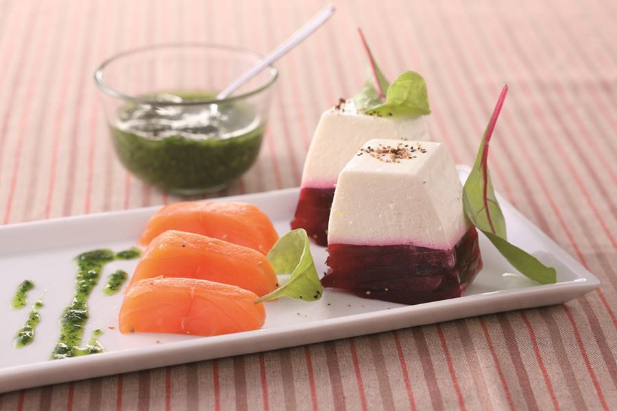 recipe image Rote Rüben mit Krenmousse