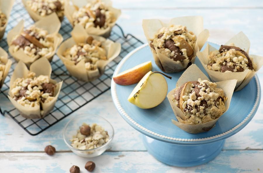 recipe image Streuselmuffins Apfel-Haselnuss