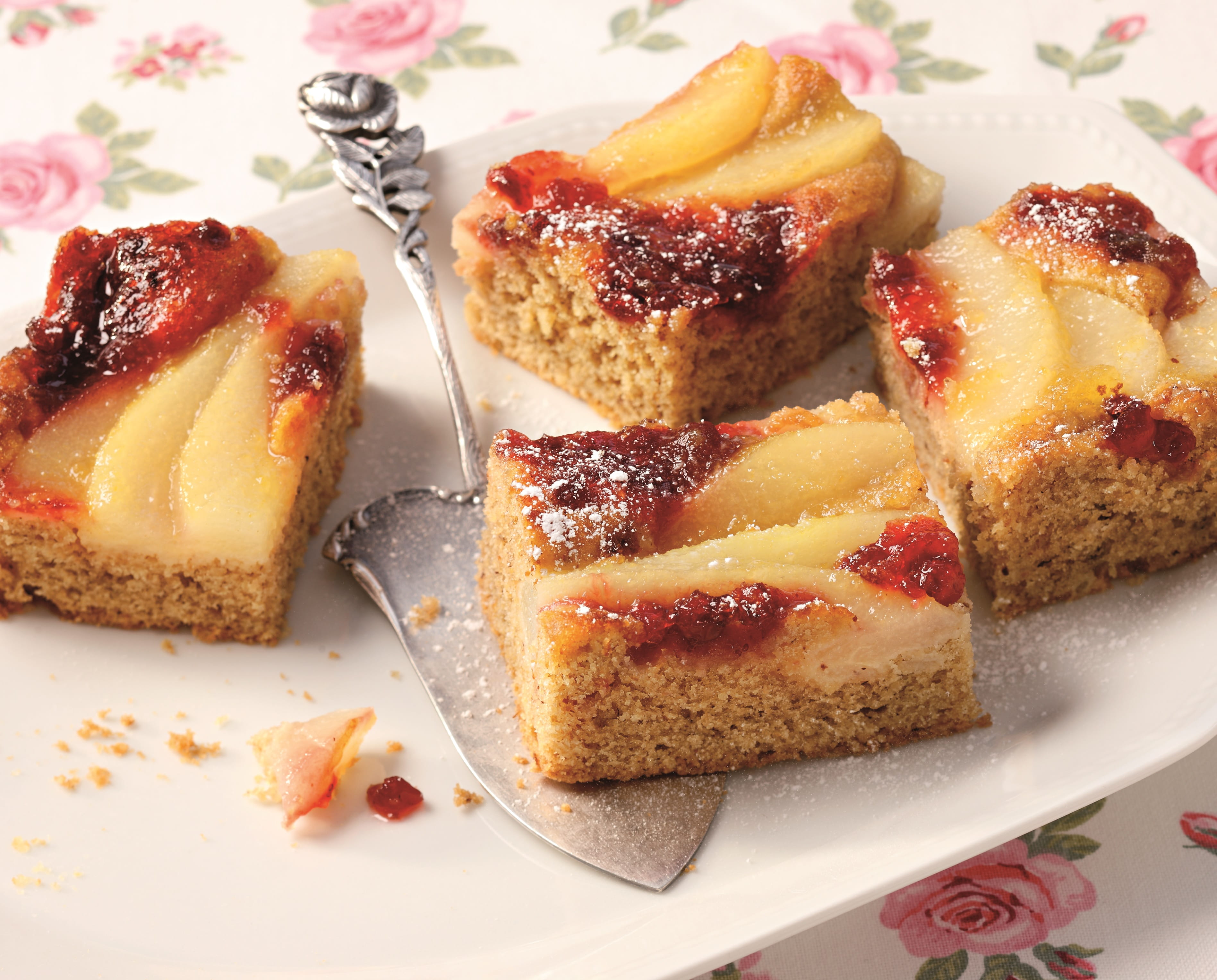 Preiselbeer-Birnen-Kuchen
