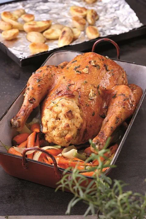 recipe image Gefülltes Bauernhendl in der Bratfolie