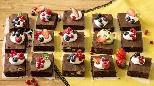 recipe image Beeren-Brownies