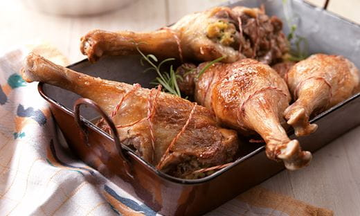 recipe image Ganslkeulen mit Schwammerlfülle