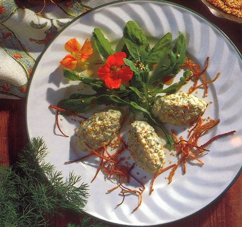 recipe image Rucolasalat mit Forellennockerln